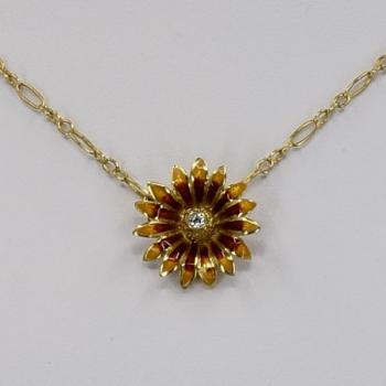 Gold colier - blossom