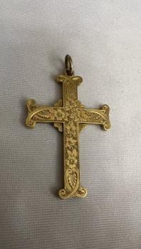 Cross Pendant - gold - 1890