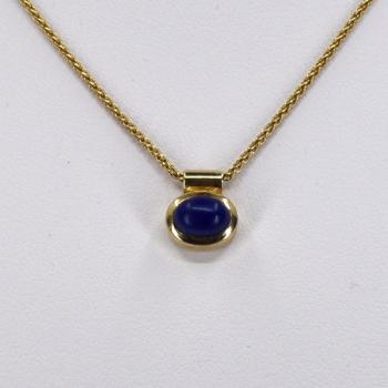 Pendant - gold, Lapis lazuli - 1990