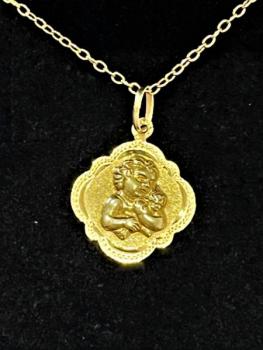 Pendant - yellow gold - 1930